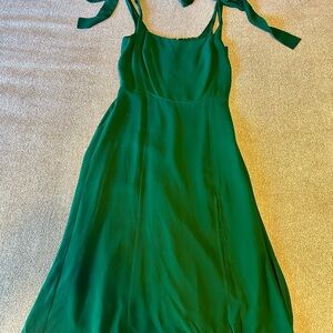 Reformation Vibrant Green Maxi Dress